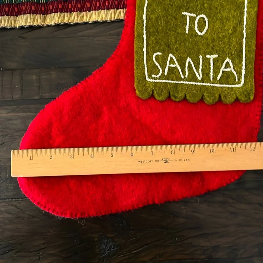 Letters to Santa Stocking XL - NWOT